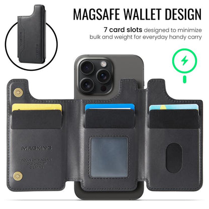 MAGKING K3 Series MagSafe RFID Card Bag(Black) - Adhesive Card Holders by MAGKING | Online Shopping UK | buy2fix