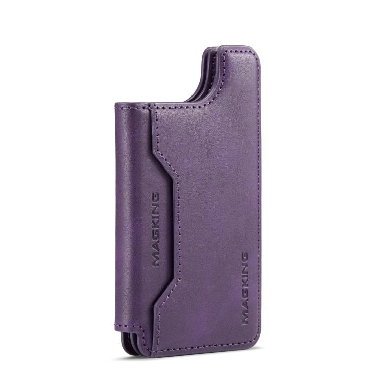 MAGKING K3 Series MagSafe RFID Card Bag(Purple) - Adhesive Card Holders by MAGKING | Online Shopping UK | buy2fix