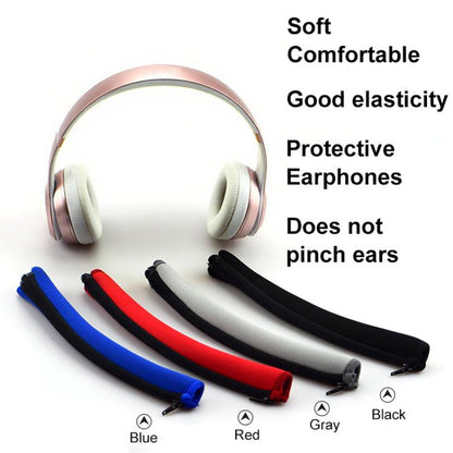 For Beats Solo3 / Solo2 Neoprene Zipper Headband Cushion Pad Replacement Parts(Black) - Earmuff & Pad by buy2fix | Online Shopping UK | buy2fix
