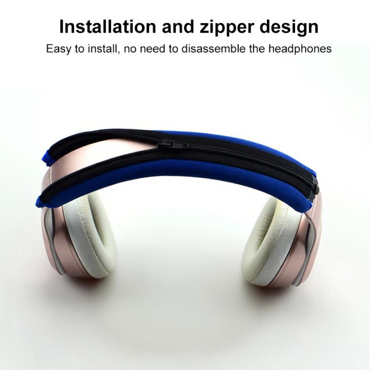 For Beats Solo3 / Solo2 Neoprene Zipper Headband Cushion Pad Replacement Parts(Red) - Earmuff & Pad by buy2fix | Online Shopping UK | buy2fix
