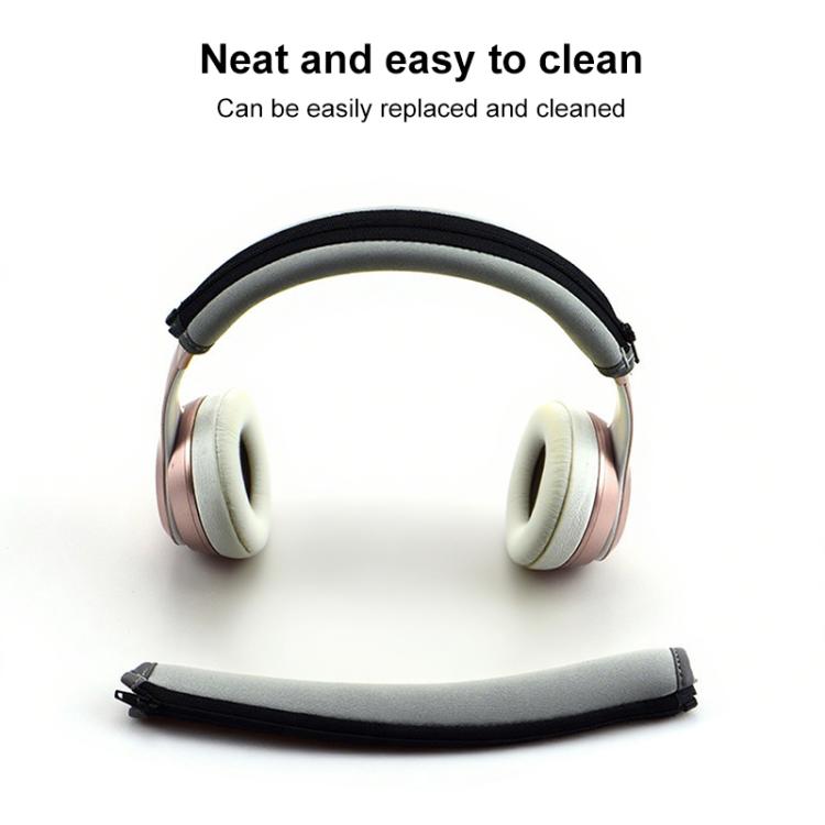 For Beats Solo3 / Solo2 Neoprene Zipper Headband Cushion Pad Replacement Parts(Black) - Earmuff & Pad by buy2fix | Online Shopping UK | buy2fix