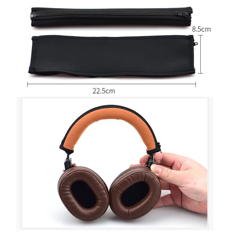 For Audio Technica ATH-MSR7 Neoprene Zipper Headband Cushion Pad Replacement Parts(Orange) - Earmuff & Pad by buy2fix | Online Shopping UK | buy2fix