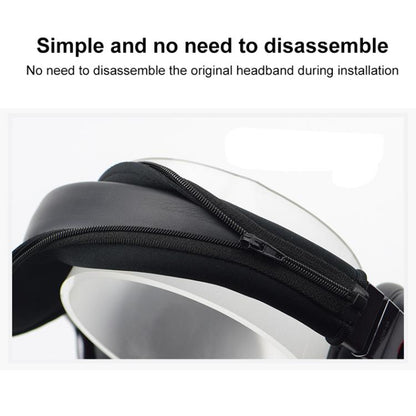 For Audio Technica ATH-MSR7 Neoprene Zipper Headband Cushion Pad Replacement Parts(Orange) - Earmuff & Pad by buy2fix | Online Shopping UK | buy2fix