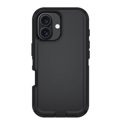 For iPhone 17 Kalebol Shockproof PC Hybrid TPU Phone Case with Back Clip(Black) - iPhone 17 Cases by Kalebol | Online Shopping UK | buy2fix