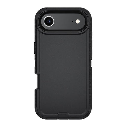 For iPhone 17 Air Kalebol Shockproof PC Hybrid TPU Phone Case with Back Clip(Black) - iPhone 17 Air Cases by Kalebol | Online Shopping UK | buy2fix