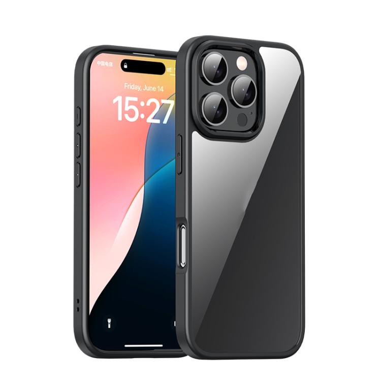 For iPhone 16 Pro iPAKY Bright Color Series Shockproof PC+TPU Phone Case(Black) - iPhone 16 Pro Cases by iPAKY | Online Shopping UK | buy2fix