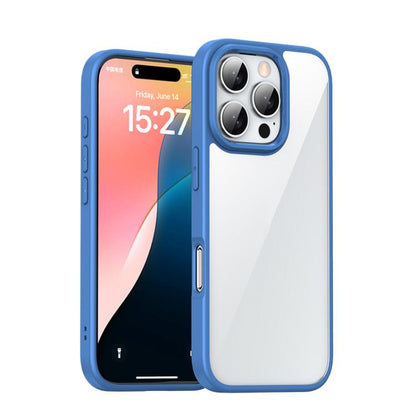 For iPhone 16 Pro iPAKY Bright Color Series Shockproof PC+TPU Phone Case(Blue) - iPhone 16 Pro Cases by iPAKY | Online Shopping UK | buy2fix