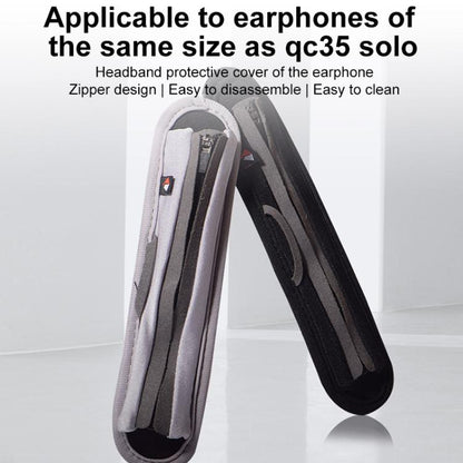 Neoprene Zipper Headband Protective Cover For BOSE QC25 / QC15 / QC35 II, Model:Small-Grey - Earmuff & Pad by buy2fix | Online Shopping UK | buy2fix