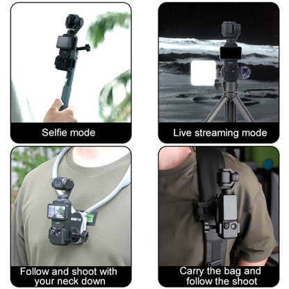 For DJI Osmo Pocket 3 Adapter Expansion Bracket Frame with Backpack Clip - Mount & Holder by buy2fix | Online Shopping UK | buy2fix