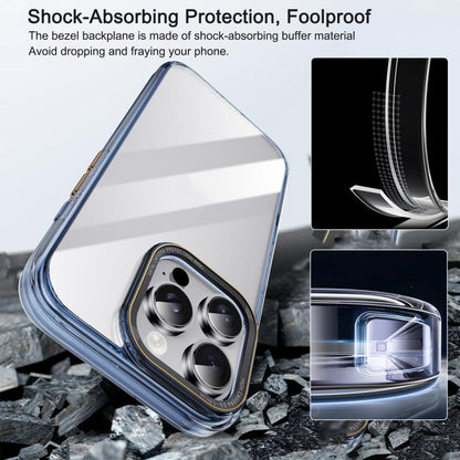 For iPhone 16 Pro iPAKY MG Series Transparent PC+TPU Phone Case(Transparent Green) - iPhone 16 Pro Cases by iPAKY | Online Shopping UK | buy2fix