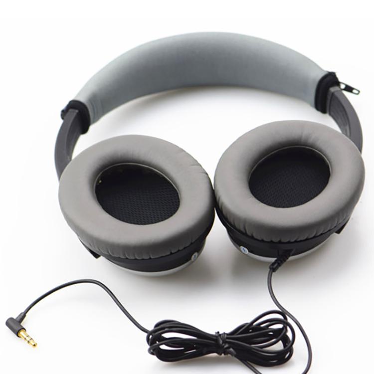 Neoprene Zipper Headband Protective Cover For BOSE QC25 / QC35(Grey) - Earmuff & Pad by buy2fix | Online Shopping UK | buy2fix