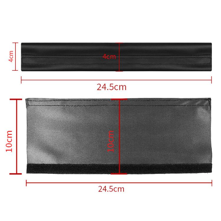 Universal PU Leather Headband Protective Cover, Size:Rectangle 24.5x10cm(Black) - Earmuff & Pad by buy2fix | Online Shopping UK | buy2fix