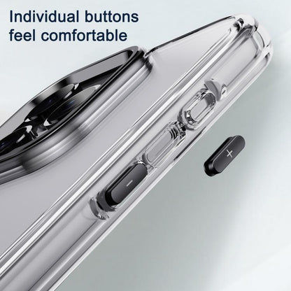 For iPhone 16 iPAKY Mingxing Series MagSafe Magnetic Shockproof PC+TPU Phone Case(Transparent + Titanium) - iPhone 16 Cases by iPAKY | Online Shopping UK | buy2fix