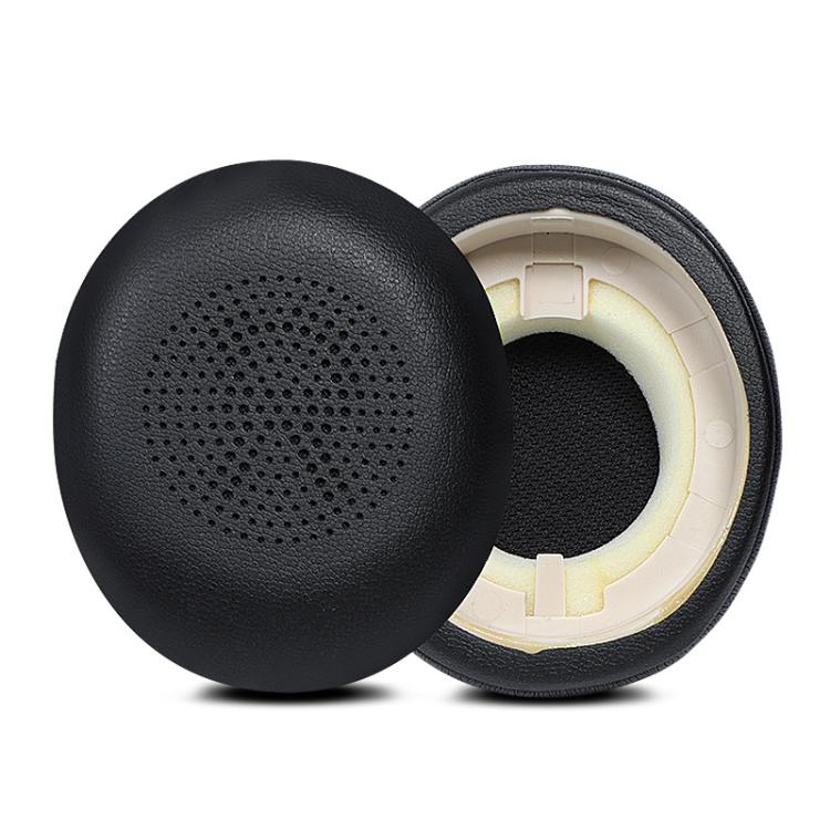 1 Pair Protein Leather Earpads For Jabra Evolve2 65 / Evolve2 40 SE / Elite 45H(Black) - Earmuff & Pad by buy2fix | Online Shopping UK | buy2fix