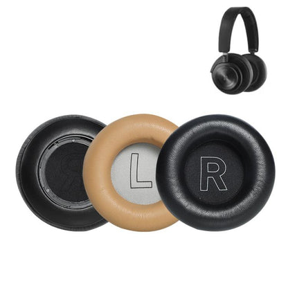 1 Pair Protein Leather Replacement Earpads For B&O BeoPlay H9 3rd Gen(Black) - Earmuff & Pad by buy2fix | Online Shopping UK | buy2fix