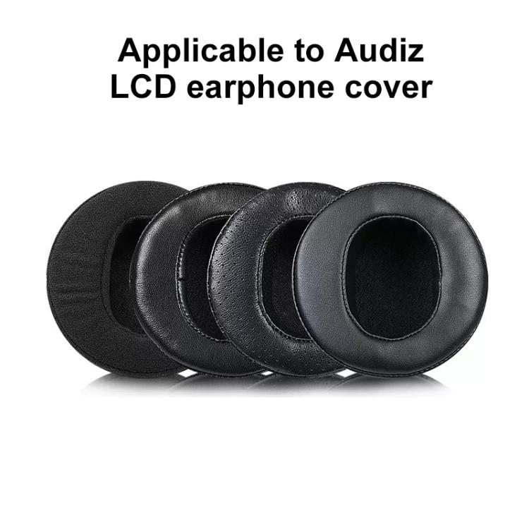 2pcs Sponge Earmuffs Replacement Earpads For Audeze LCD-2 / LCD-3 / LCD-4, Model:Lambskin(Black) - Earmuff & Pad by buy2fix | Online Shopping UK | buy2fix