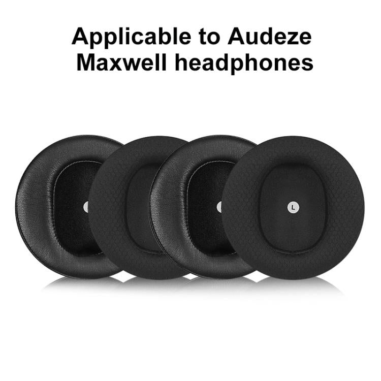 1 Pair Sponge Earmuffs Replacement Earpads For Audeze Maxwell, Model:Protein Leather(Black) - Earmuff & Pad by buy2fix | Online Shopping UK | buy2fix