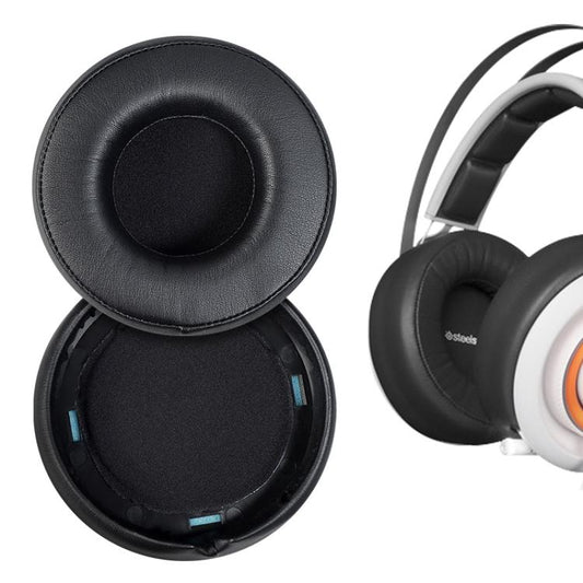 2pcs Protein Leather Earpads For SteelSeries Siberia 650(Black) - Earmuff & Pad by buy2fix | Online Shopping UK | buy2fix