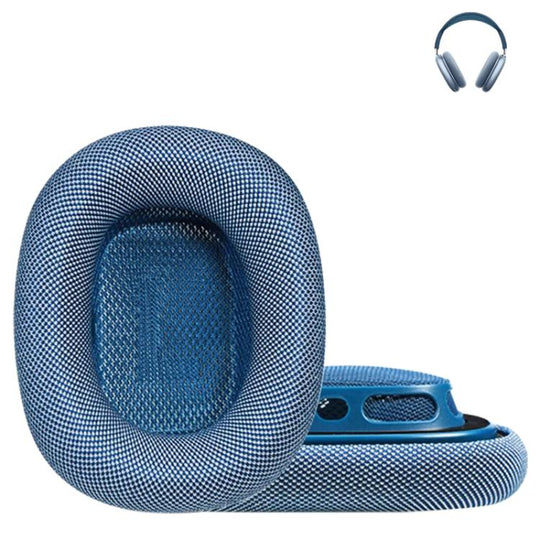 For Apple AirPods Max 2pcs Roller Cloth Magnetic Earphone Covers(Blue)