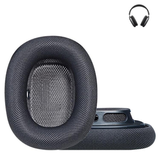 For Apple AirPods Max 2pcs Roller Cloth Magnetic Earphone Covers(Dark Gray)