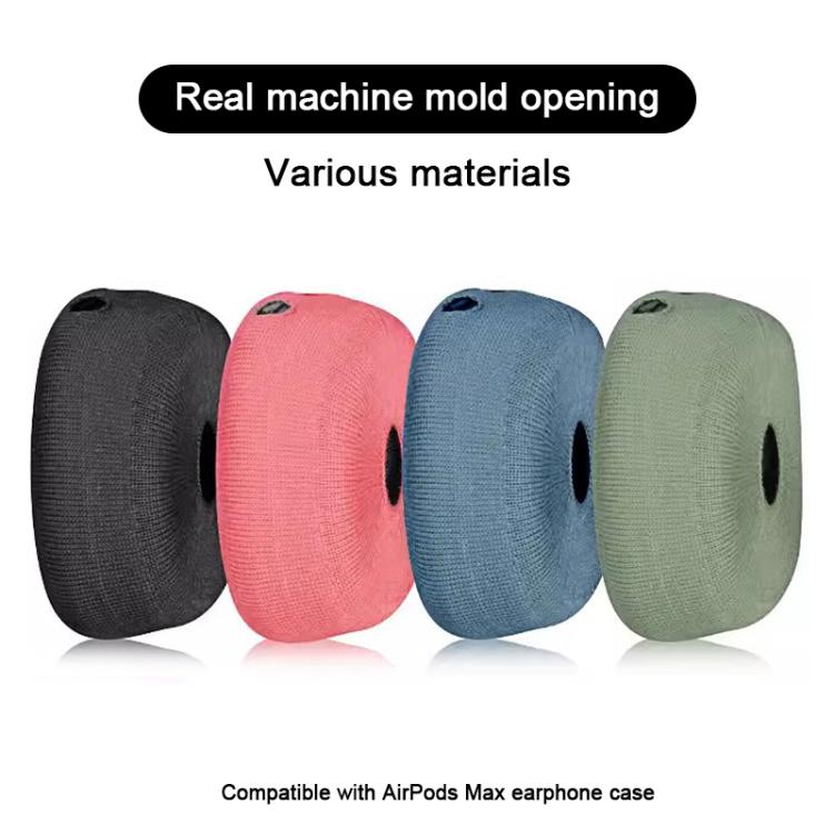 For Apple AirPods Max 2pcs Knitted Earphone Dust Cover(Green) - Earmuff & Pad by buy2fix | Online Shopping UK | buy2fix