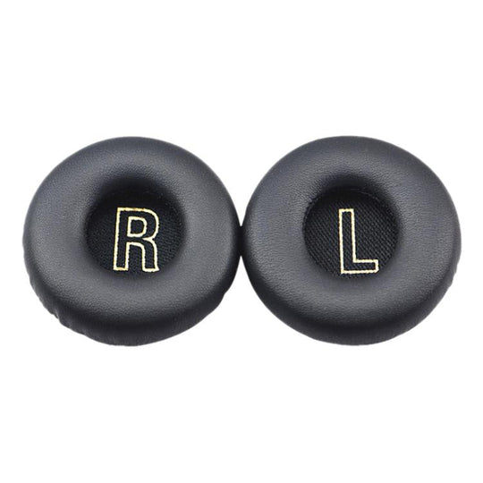 For Meizu HD50 1 Pair Protein Leather Snap-on Type Earphone Covers(Black)