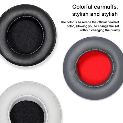 For Motorola Moto Pulse Escape 2pcs Protein Leather Snap-on Type Earphone Covers(Light gray) - Earmuff & Pad by buy2fix | Online Shopping UK | buy2fix