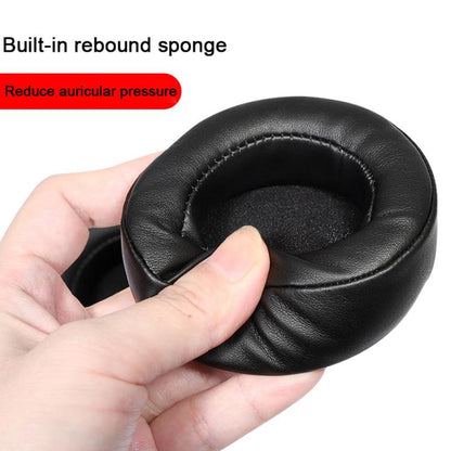 For Motorola Moto Pulse Escape 2pcs Protein Leather Snap-on Type Earphone Covers(Light gray) - Earmuff & Pad by buy2fix | Online Shopping UK | buy2fix