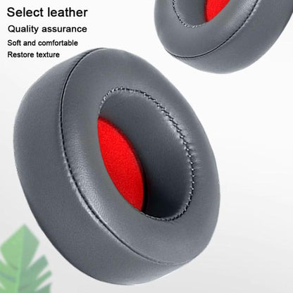 For Motorola Moto Pulse Escape 2pcs Protein Leather Snap-on Type Earphone Covers(Titanium Gray) - Earmuff & Pad by buy2fix | Online Shopping UK | buy2fix