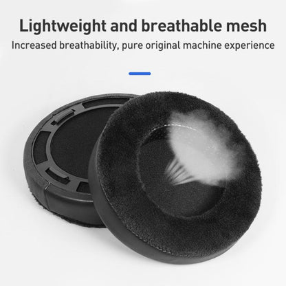 1 Pair Protein Leather Flannel Perforated Replacement Earpads For HIFIMAN HE300 / HE400 / HE400SE / HE500 / HE560(Black) - Earmuff & Pad by buy2fix | Online Shopping UK | buy2fix