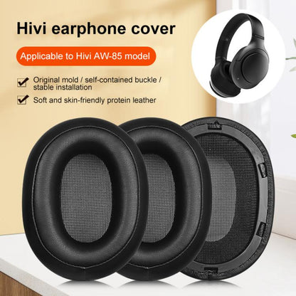 2pcs Snap-on Earpads For Swan AW-85, Material:Football Net Fabric(Black) - Earmuff & Pad by buy2fix | Online Shopping UK | buy2fix