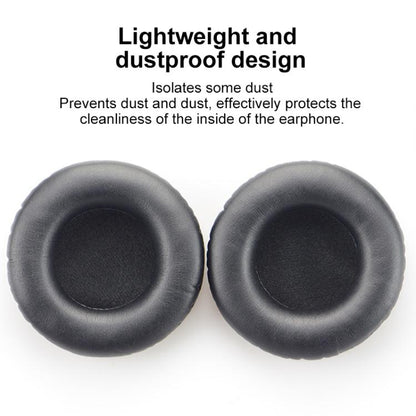 2pcs Protein Leather Earpads For Creative Aurvana Live 2(Black) - Earmuff & Pad by buy2fix | Online Shopping UK | buy2fix