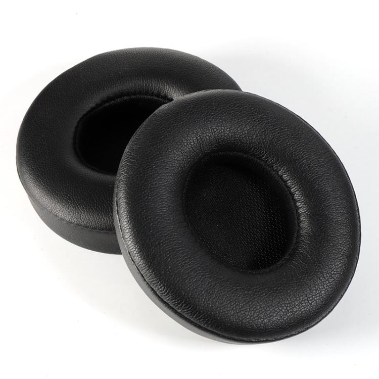 1 Pair Protein Leather Replacement Earpads For Beats Solo3 / Solo2(Black) - Earmuff & Pad by buy2fix | Online Shopping UK | buy2fix