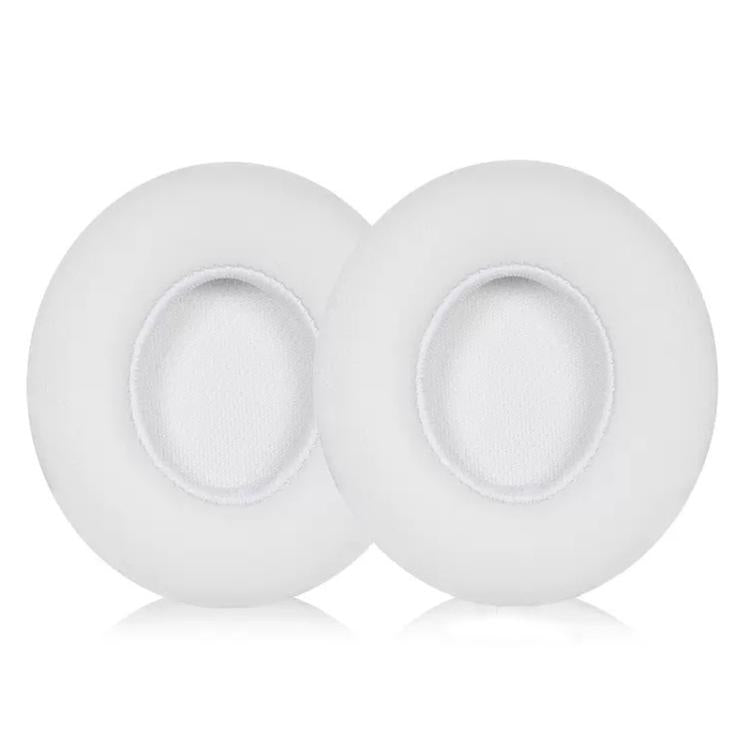 1 Pair Protein Leather Replacement Earpads For Beats Solo3 / Solo2(White) - Earmuff & Pad by buy2fix | Online Shopping UK | buy2fix