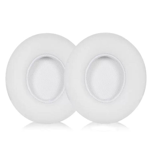 1 Pair Protein Leather Replacement Earpads For Beats Solo3 / Solo2(White) - Earmuff & Pad by buy2fix | Online Shopping UK | buy2fix