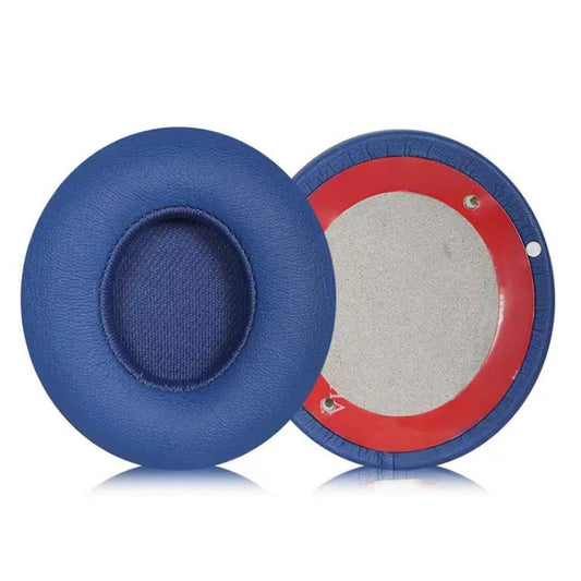 1 Pair Protein Leather Replacement Earpads For Beats Solo3 / Solo2(Blue) - Earmuff & Pad by buy2fix | Online Shopping UK | buy2fix