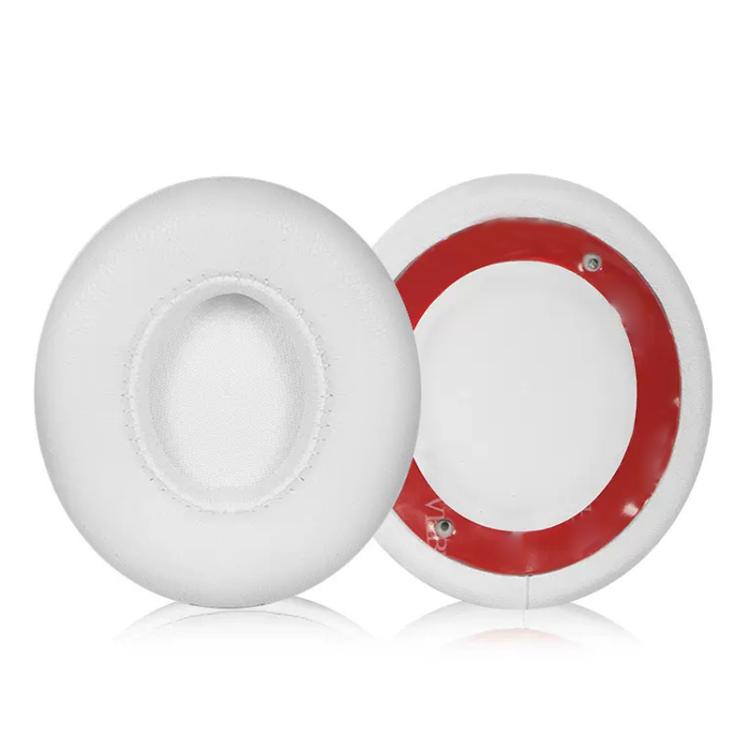 1 Pair Lambskin Replacement Earpads For Beats Solo3 / Solo2(White) - Earmuff & Pad by buy2fix | Online Shopping UK | buy2fix