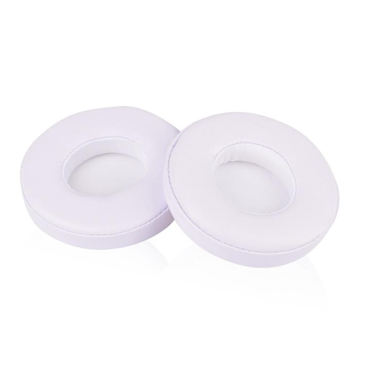 1 Pair Lambskin Replacement Earpads For Beats Solo3 / Solo2(White) - Earmuff & Pad by buy2fix | Online Shopping UK | buy2fix