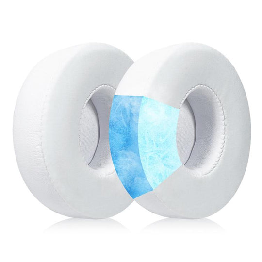1 Pair Ice Feeling Gel Replacement Earpads For Beats Solo3 / Solo2(White)