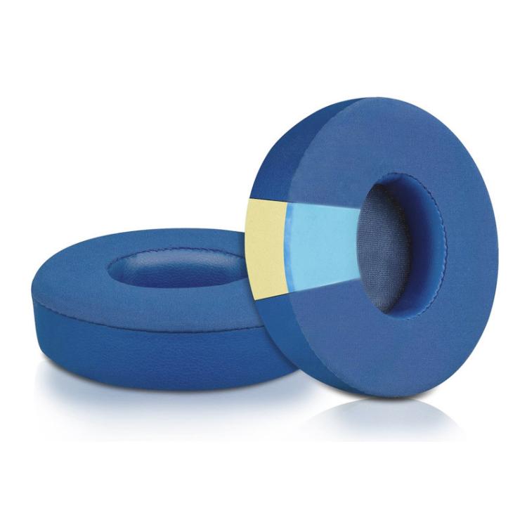 1 Pair Ice Feeling Gel Replacement Earpads For Beats Solo3 / Solo2(Blue) - Earmuff & Pad by buy2fix | Online Shopping UK | buy2fix