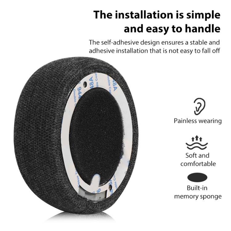 1 Pair Cotton Replacement Earpads For Beats Solo3 / Solo2(Grey) - Earmuff & Pad by buy2fix | Online Shopping UK | buy2fix