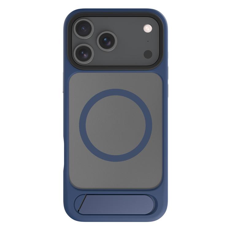 For iPhone 17 Pro Max Kalebol MagSafe Invisible Tilt Holder PC Hybrid TPU Case(Navy Blue) - iPhone 17 Pro Max Cases by Kalebol | Online Shopping UK | buy2fix