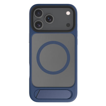 For iPhone 17 Pro Max Kalebol MagSafe Invisible Tilt Holder PC Hybrid TPU Case(Navy Blue) - iPhone 17 Pro Max Cases by Kalebol | Online Shopping UK | buy2fix
