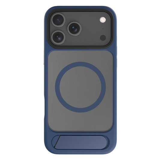 For iPhone 17 Pro Max Kalebol MagSafe Invisible Tilt Holder PC Hybrid TPU Case(Navy Blue) - iPhone 17 Pro Max Cases by Kalebol | Online Shopping UK | buy2fix