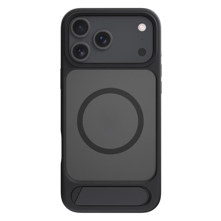 For iPhone 17 Pro Max Kalebol MagSafe Invisible Tilt Holder PC Hybrid TPU Case(Black) - iPhone 17 Pro Max Cases by Kalebol | Online Shopping UK | buy2fix