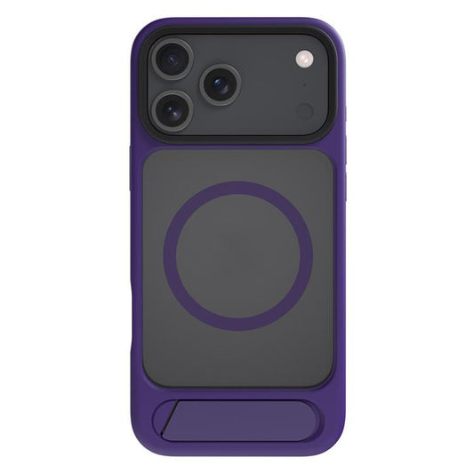 For iPhone 17 Pro Max Kalebol MagSafe Invisible Tilt Holder PC Hybrid TPU Case(Purple) - iPhone 17 Pro Max Cases by Kalebol | Online Shopping UK | buy2fix