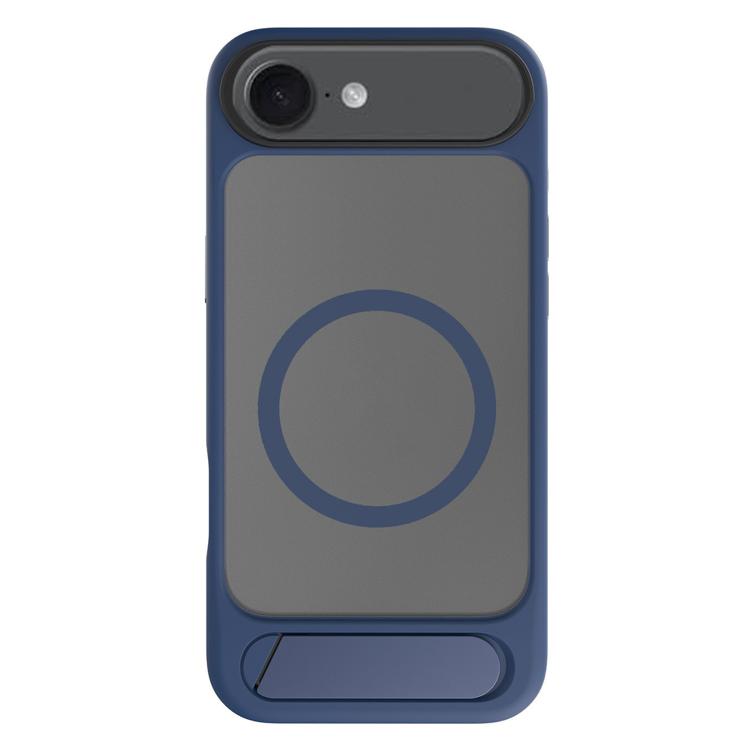 For iPhone Air Kalebol MagSafe Invisible Tilt Holder PC Hybrid TPU Case(Navy Blue) - iPhone Air Cases by Kalebol | Online Shopping UK | buy2fix