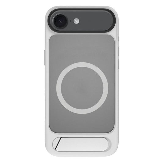 For iPhone 17 Air Kalebol MagSafe Invisible Tilt Holder PC Hybrid TPU Case(Grey White) - iPhone 17 Air Cases by Kalebol | Online Shopping UK | buy2fix