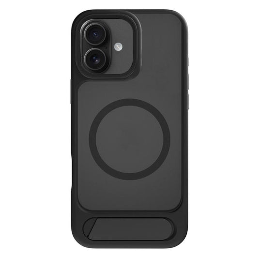 For iPhone 16 Plus Kalebol MagSafe Invisible Tilt Holder PC Hybrid TPU Case(Black) - iPhone 16 Plus Cases by Kalebol | Online Shopping UK | buy2fix