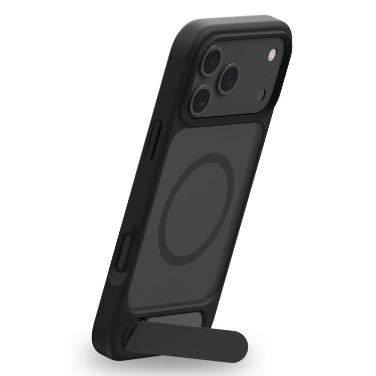 For iPhone 16 Pro Kalebol MagSafe Invisible Tilt Holder PC Hybrid TPU Case(Navy Blue) - iPhone 16 Pro Cases by Kalebol | Online Shopping UK | buy2fix